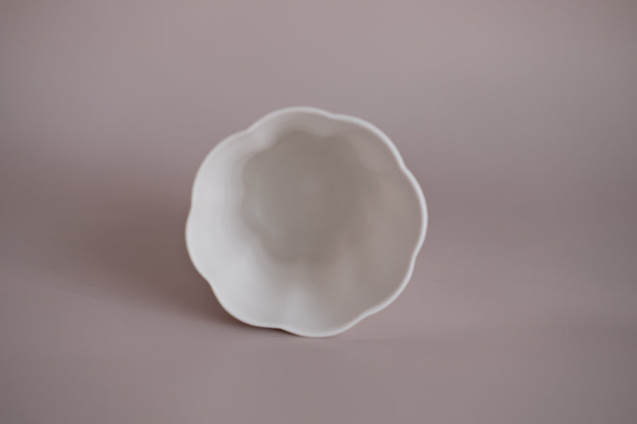 Kasumi Fujimura White Ceramic Tea Cup 200ml