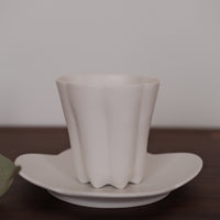 Kasumi Fujimura White Ceramic Tea Cup 200ml