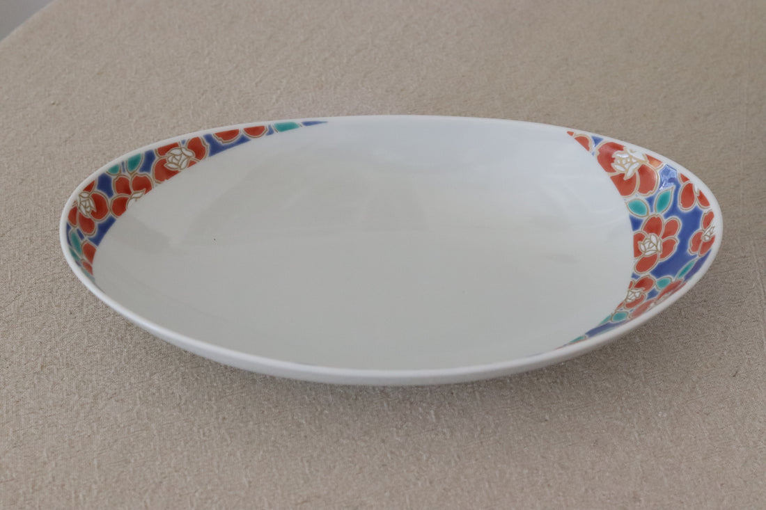 Kutani Ware Oval Plate