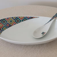 Kutani Ware Oval Plate