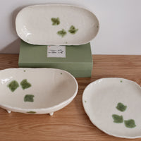 Japanese Shunryoku Green Leaf Large Plate Collection