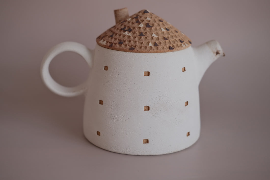 Forest Seed Pottery Ceramic Clay House Tea Pot