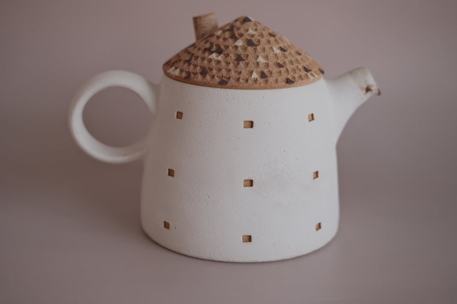 Forest Seed Pottery Ceramic Clay House Tea Pot