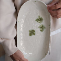 Japanese Shunryoku Green Leaf Large Plate Collection