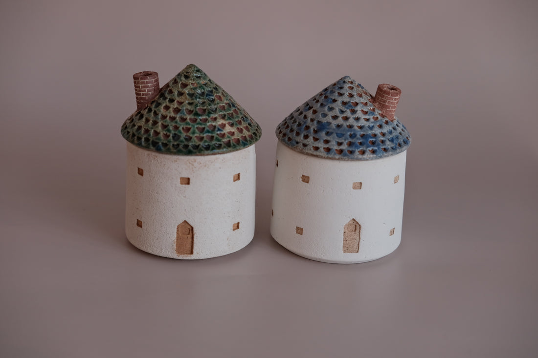 Forest Seed Pottery Ceramic Clay House Sugar Pot