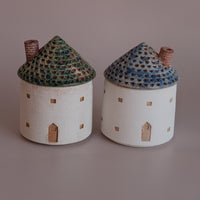 Forest Seed Pottery Ceramic Clay House Sugar Pot