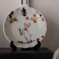 Arita Ware Handmade Bunny Birth Month Small Plate