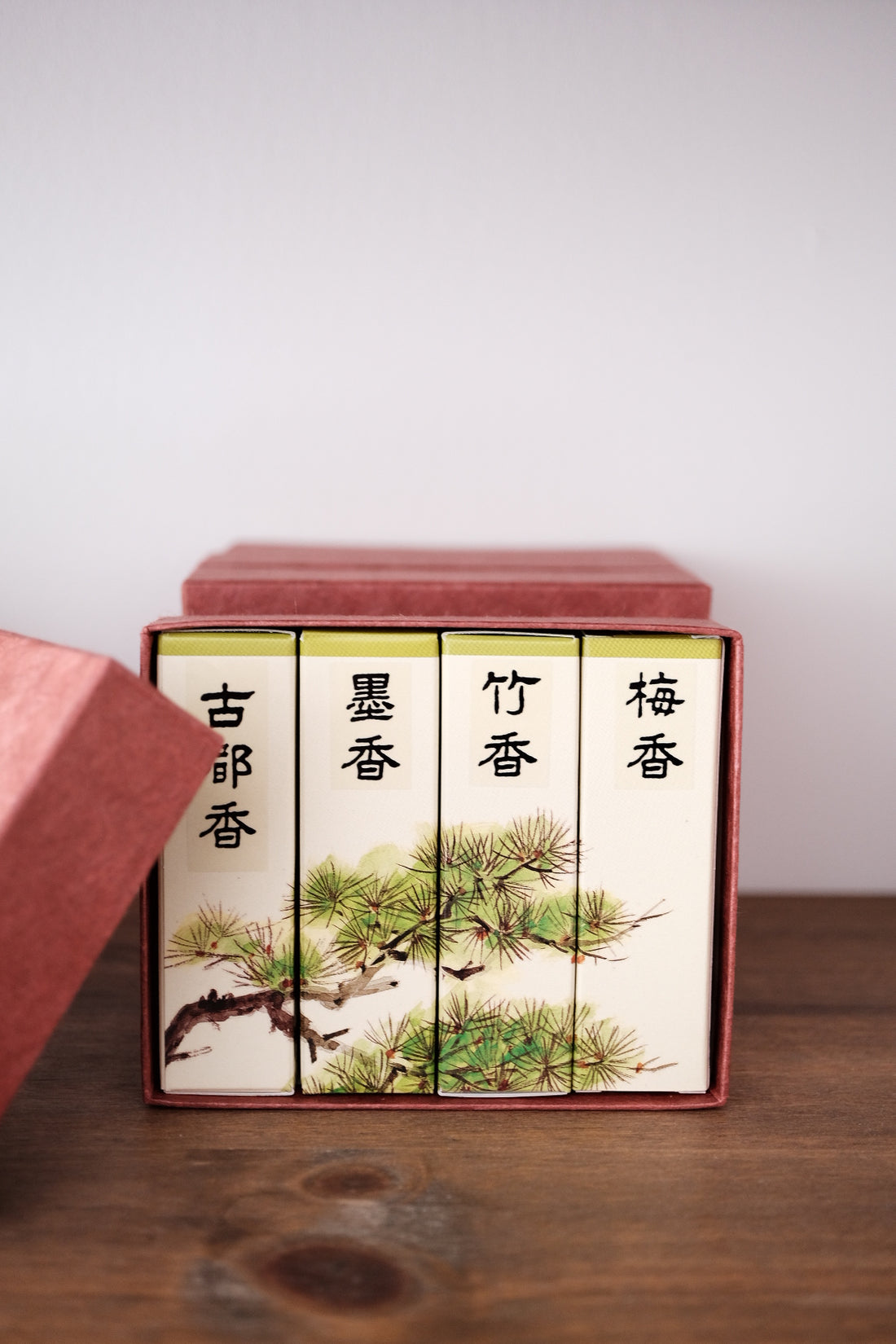 Kousaido Koto, Sumi, Take, Ume Incense Set - 15 Sticks Each of 4 Types