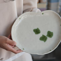 Japanese Shunryoku Green Leaf Large Plate Collection