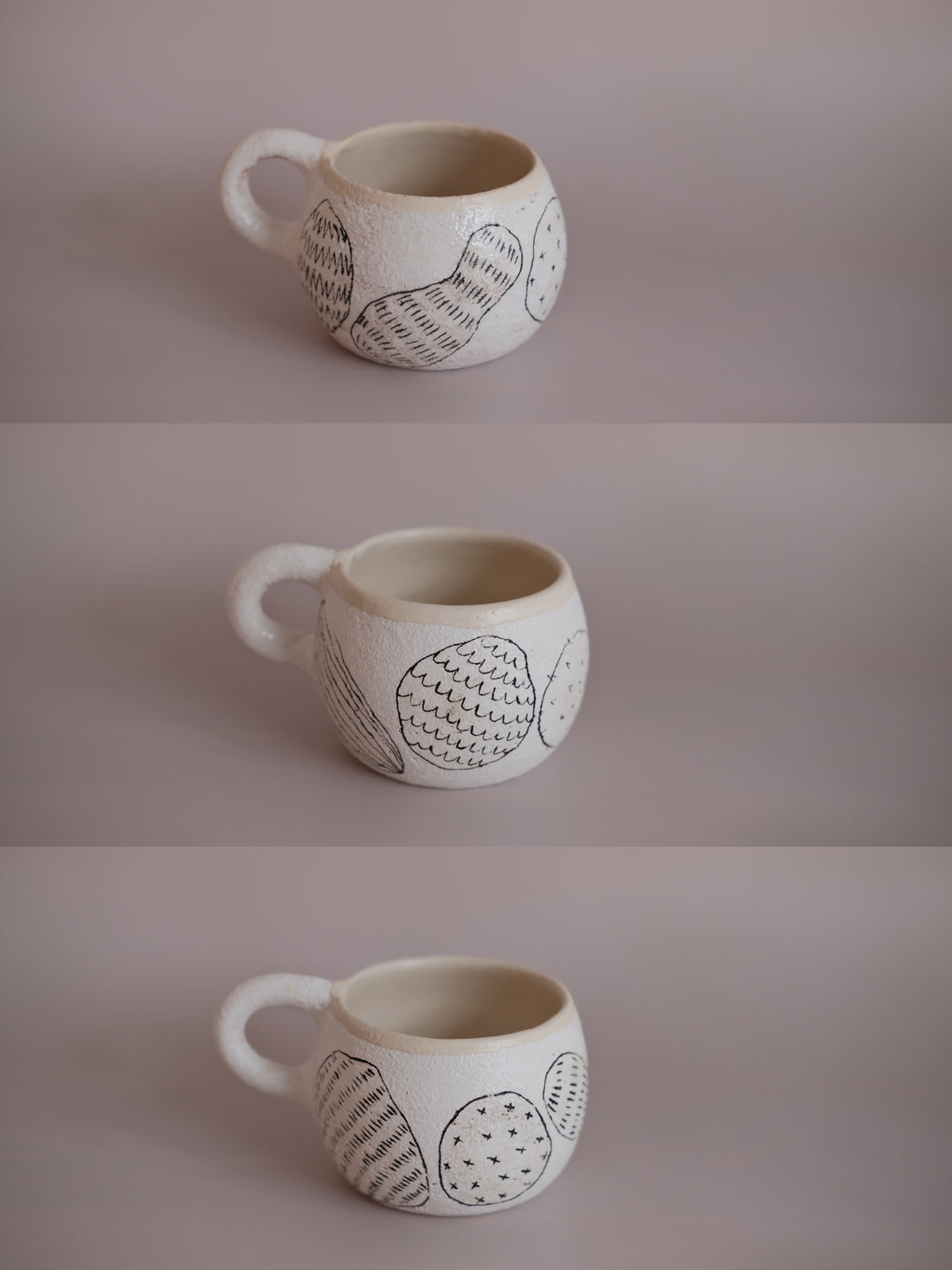 Hapun Pottery nuts series mug