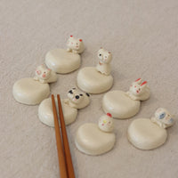 Seto Ware Animal Chopstick Rest