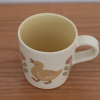 Buncho Pottery Duck w Tulip Mug