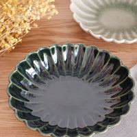 Japanese Chrysanthemum Shape Oval Serving Bowl