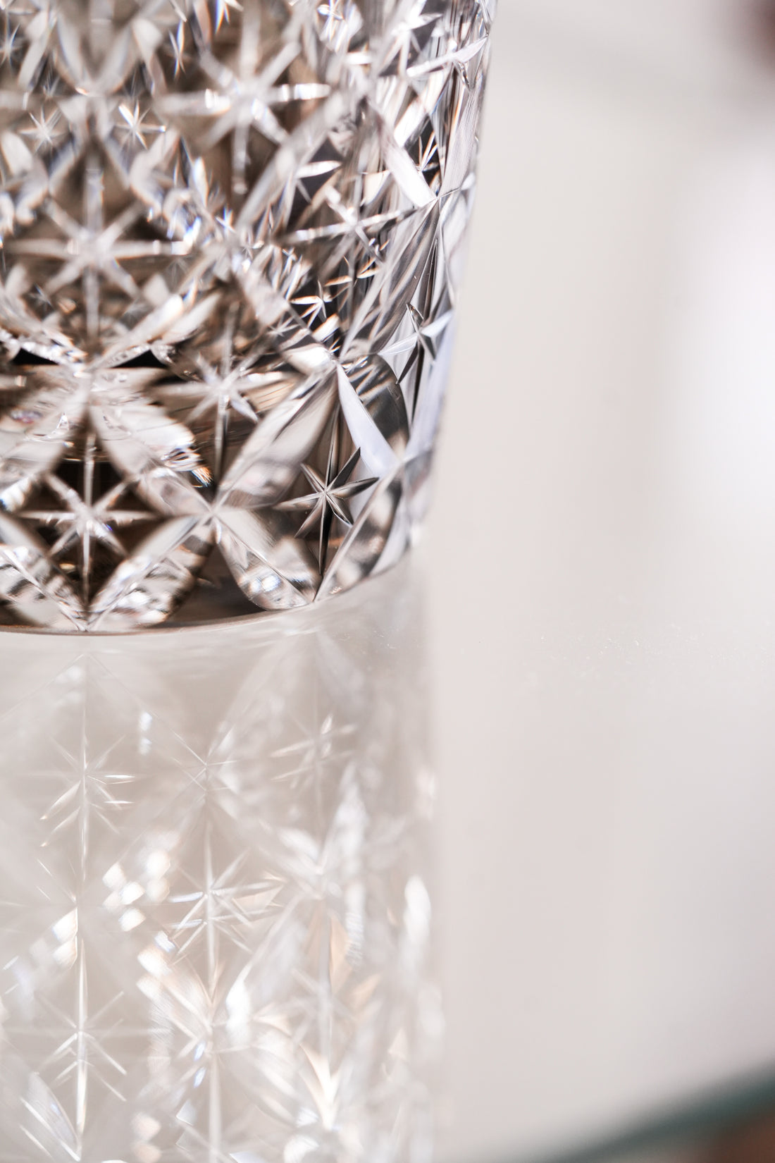 Kagami Crystal - Whiskey glass Edo Kiriko "Circle Mesh" By Satoshi Nabetani, Master of traditional crafts