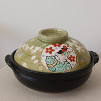 Yudachigama Hand-painted Lucky Cat Pot