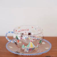 hina hiyo club Glass Coffee Cups w Sacuer #1