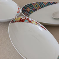 Kutani Ware Oval Plate