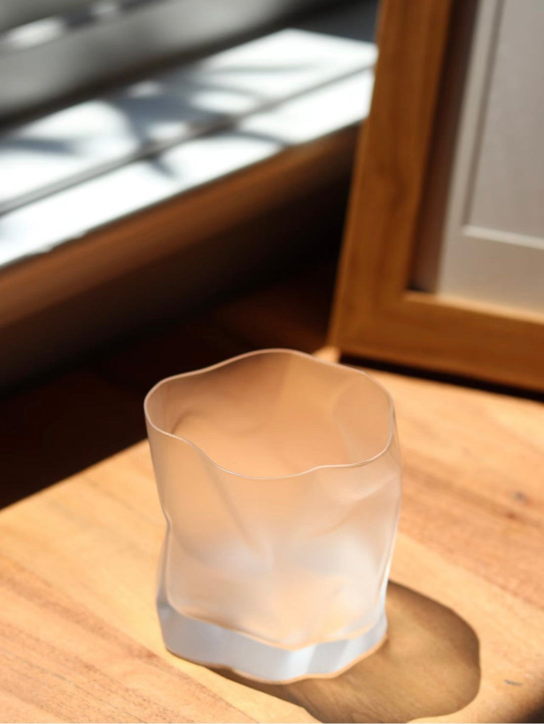 Crumple Oldfashion Crinkle Glass Tumbler