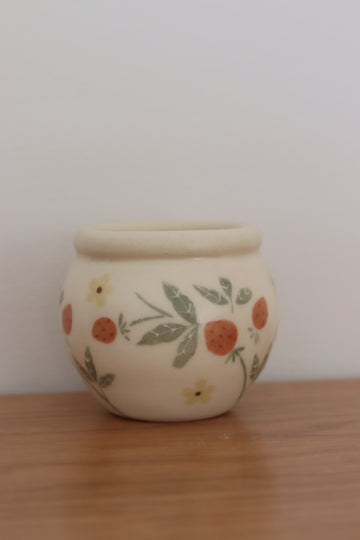 Buncho Pottery Mini Strawberry Vase