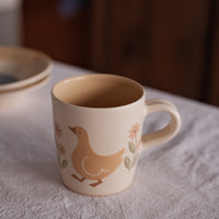 Buncho Pottery Duck and flower mug