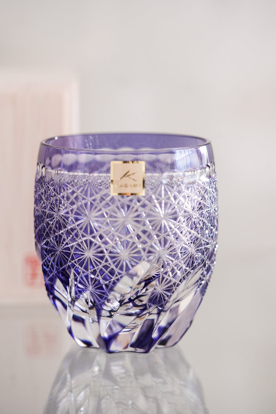 Kagami Crystal -Whiskey Glass, Edo Kiriko "Fuga"