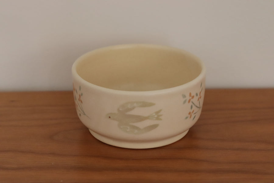 Buncho Pottery Bird Small Bowl