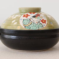 Yudachigama Hand-painted Lucky Cat Pot