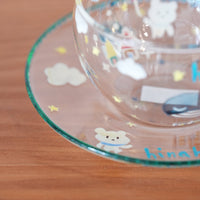 hina hiyo club Glass Coffee Cups w Sacuer #3