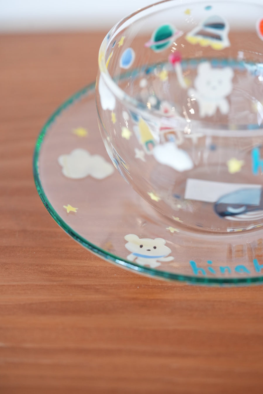 hina hiyo club Glass Coffee Cups w Sacuer #3