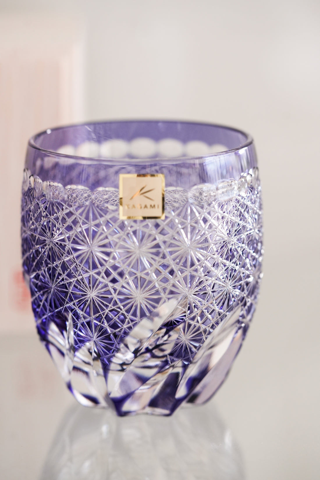 Kagami Crystal -Whiskey Glass, Edo Kiriko "Fuga"