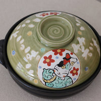 Yudachigama Hand-painted Lucky Cat Pot