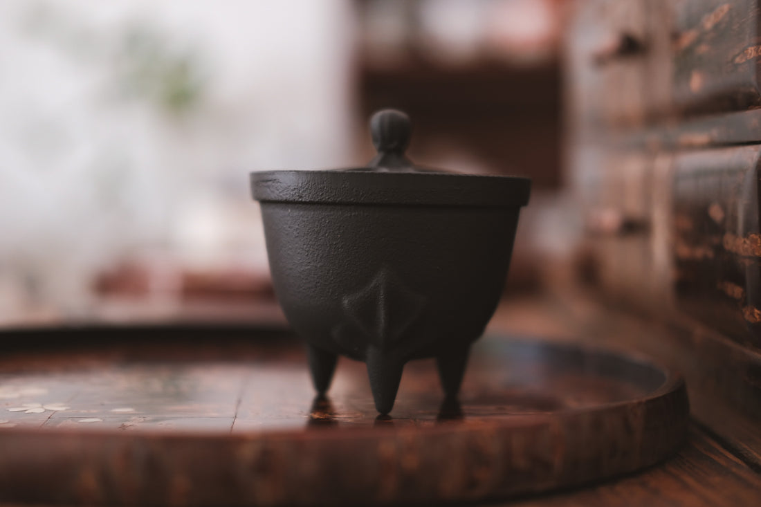 IWACHU Iron "Korosu" Flower Petal Incense Burner