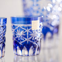 Kagami Crystal - Sake Barware, Edo Kiriko "Seika"