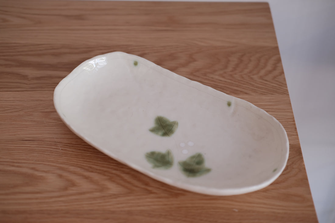 Japanese Shunryoku Green Leaf Large Plate Collection