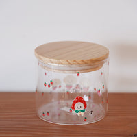 hina hiyo club Glass Container w Lid