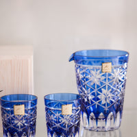 Kagami Crystal - Sake Barware, Edo Kiriko "Seika"