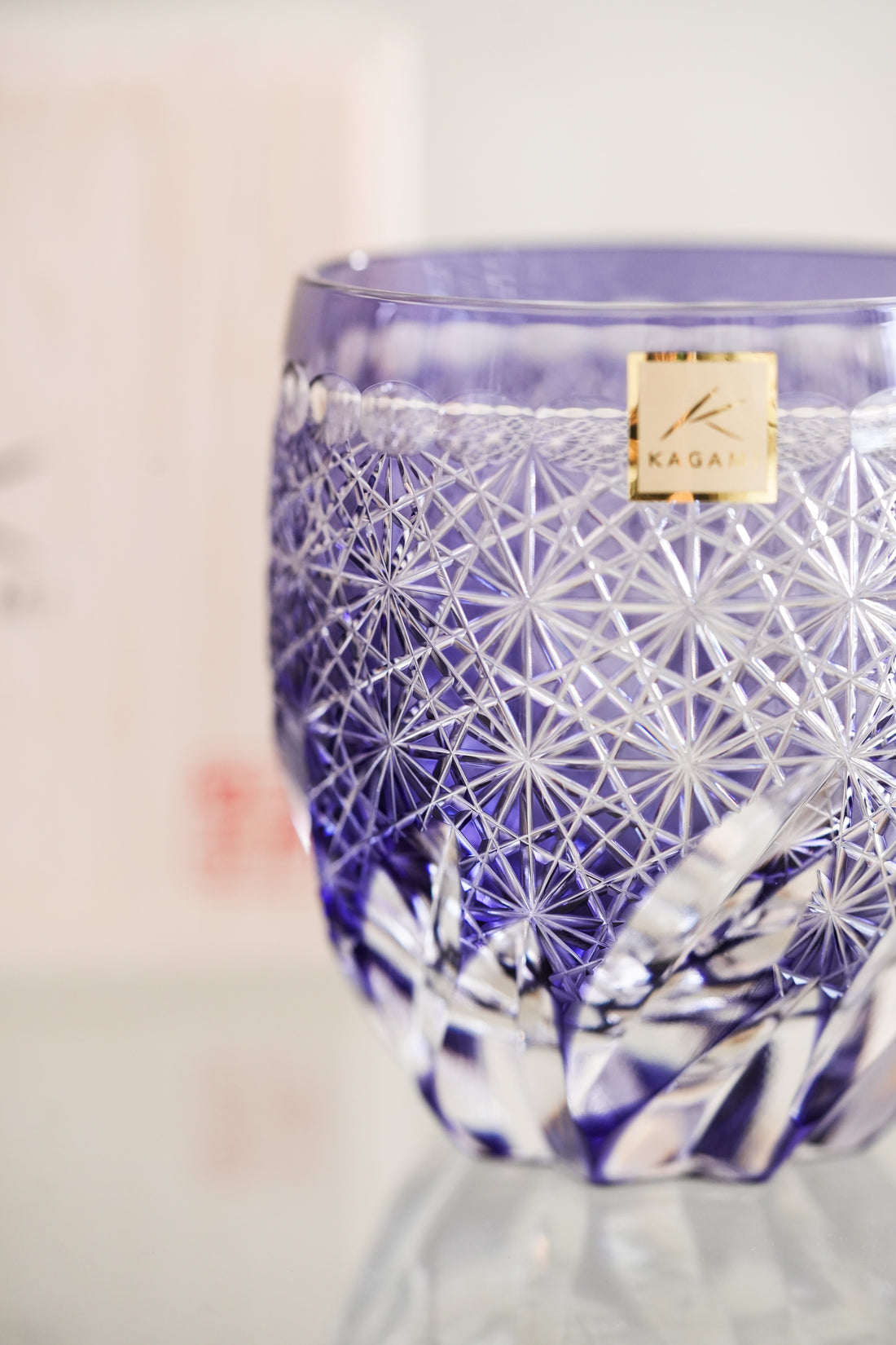 Kagami Crystal -Whiskey Glass, Edo Kiriko "Fuga"