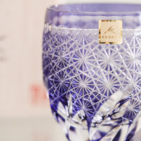 Kagami Crystal -Whiskey Glass, Edo Kiriko "Fuga"