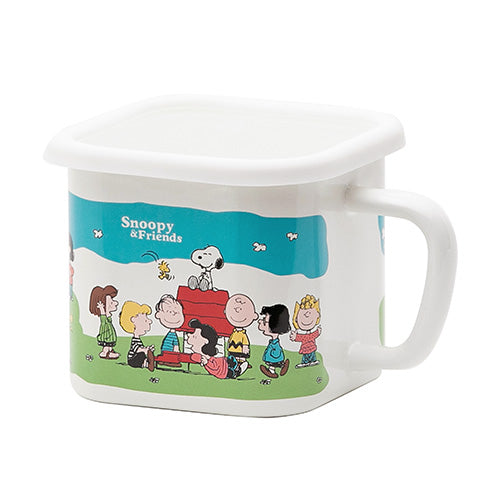 Plune Enamel Multi Square Pot - Snoopy