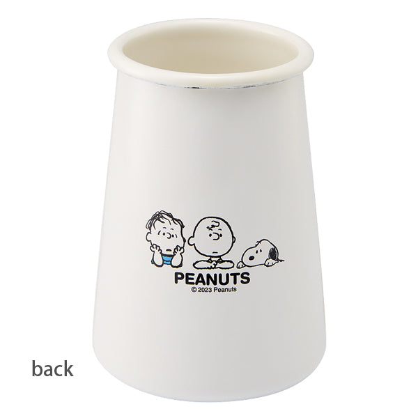 Japanese Enamel Snoopy Peanuts Chopsticks Canister