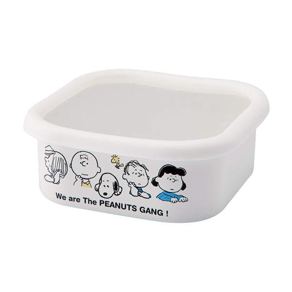 Japanese Enamel Snoopy Peanuts Storage Canister