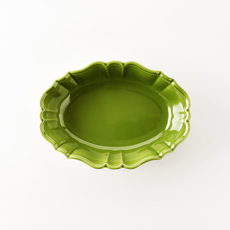 Studio M Rakott Oval bowl - Green