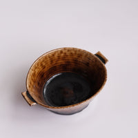 Bowl Amber - Japanese artist Kei Kawachi 河内啓