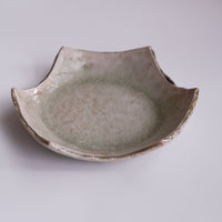 Plate Ash Glaze - Japanese artist Kei Kawachi 河内啓