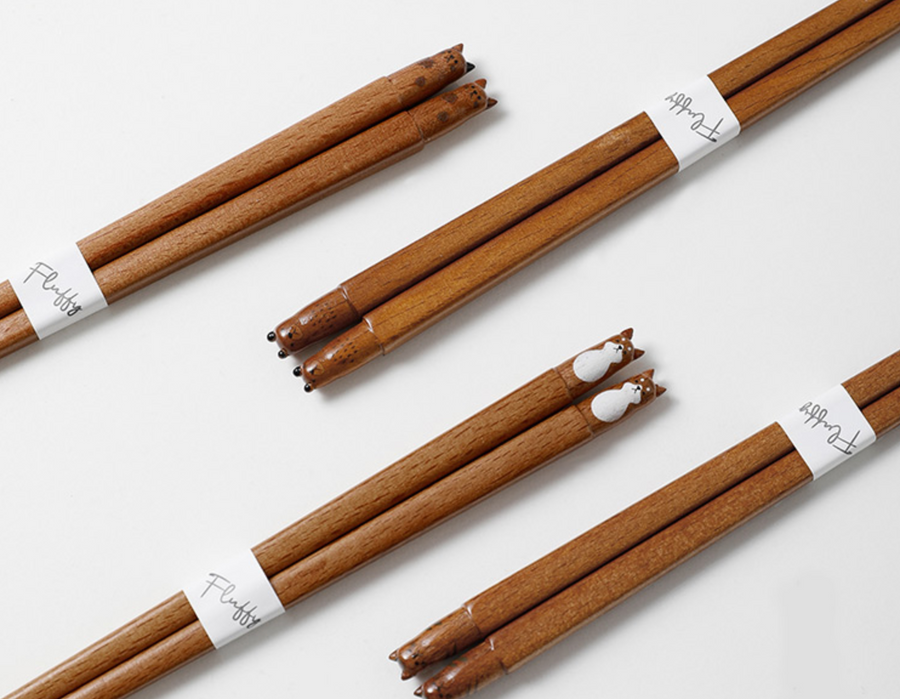 Fluffy Natural Wood Chopstick