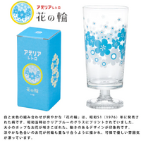 Aderia Glass Goblet - Blue Flower