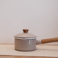 Japan Noda Horo Pochika Milk Pan 14cm Enamelware