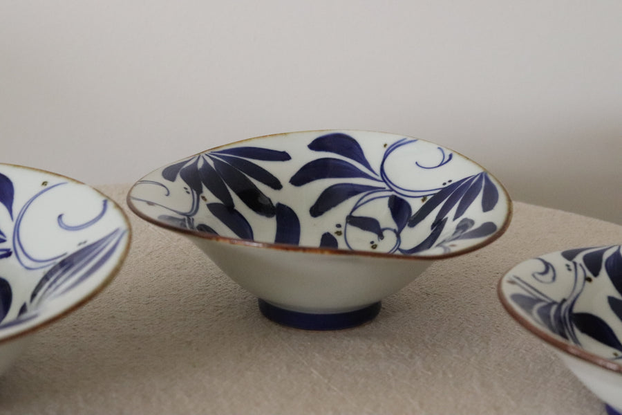 Hasami Ware Karakusa Hand Painted Bowl