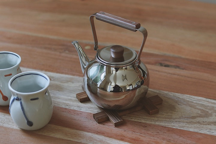 Japanese Stainless Steel Teapot Miyaco