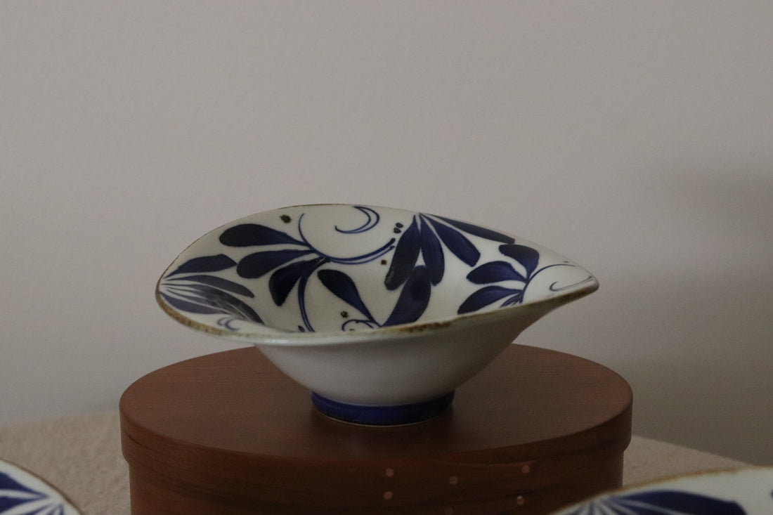 Hasami Ware Karakusa Hand Painted Bowl